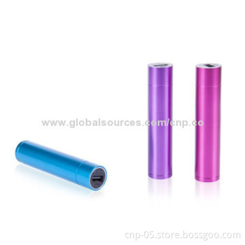 2,200mAh Aluminum External Battery Charger Stick with LED Power Indicator